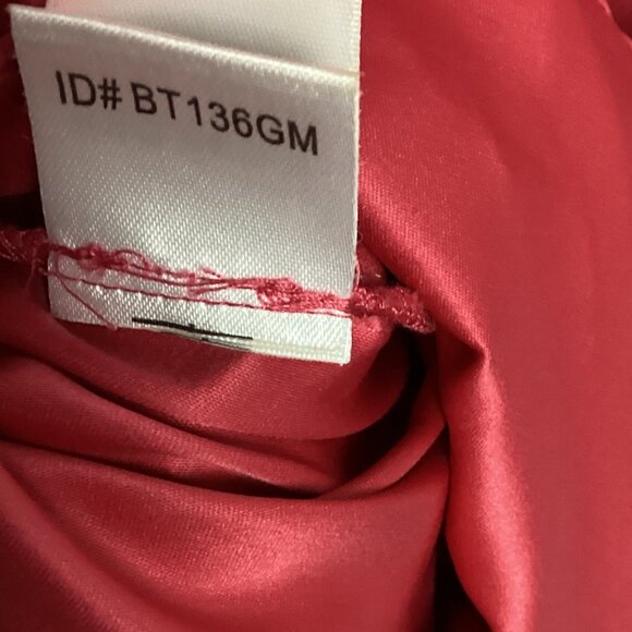 BCBG MaxAzria Strapless Cocktail Dress Pink Satin - Picture 12 of 14